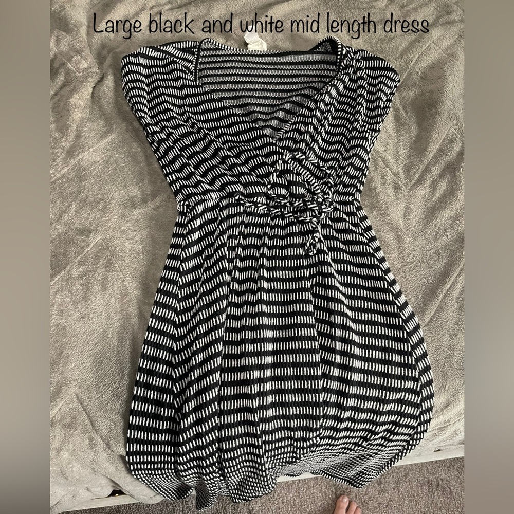 Black and white dress